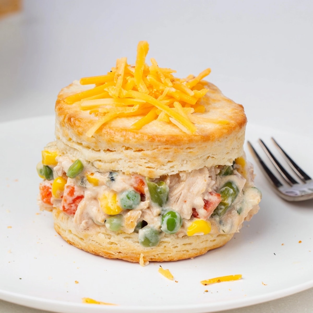 Flaky Cajun Chicken Ranch Pot Pie Cups: savory, spicy Southern comfort food to enjoy.