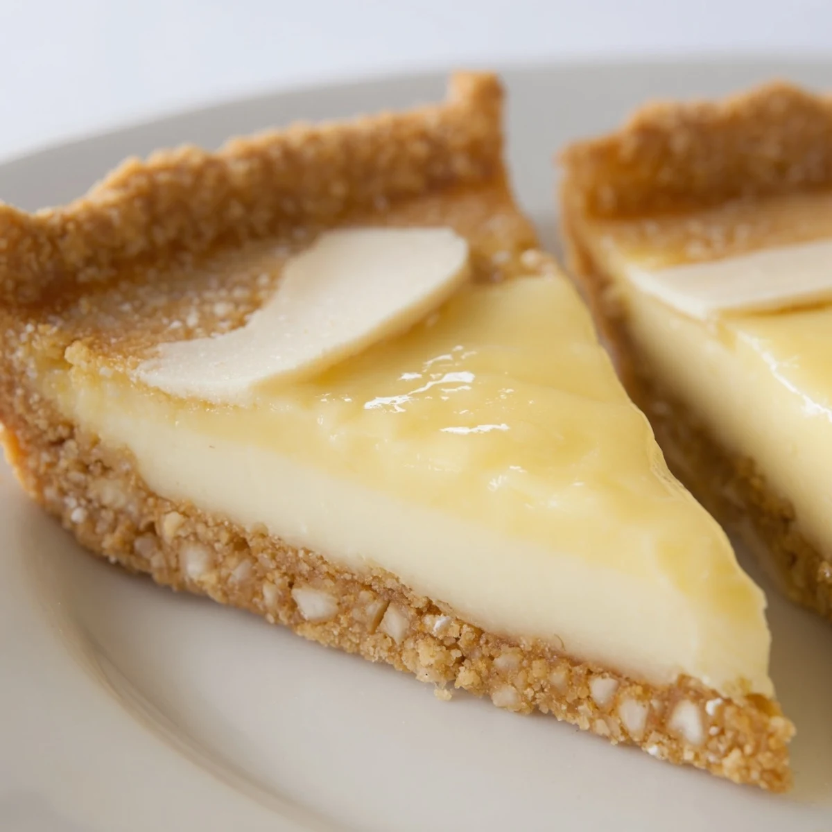 Golden crust encasing rich Water Pie, a nostalgic Great Depression dessert delight.