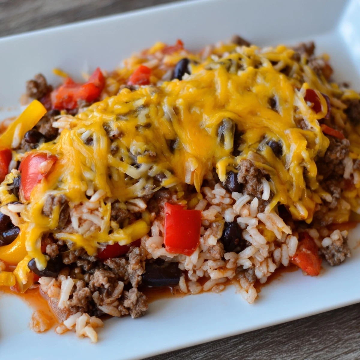 Tex-Mex Beef Rice Casserole