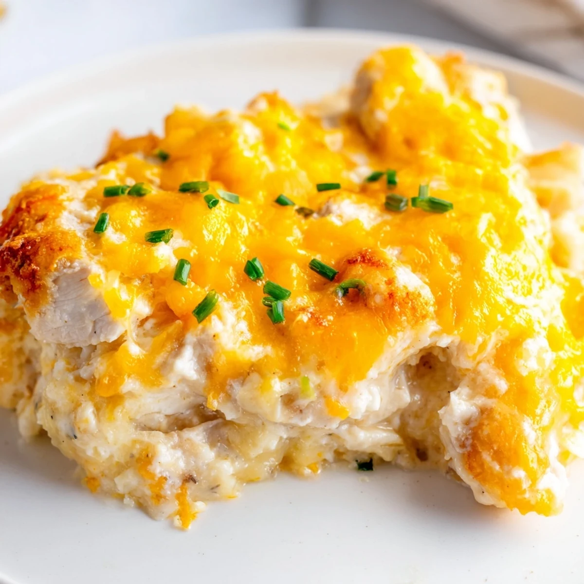 Juicy chicken breasts smothered in ranch and cheddar cheese, a delicious Cheddar Ranch Chicken Bake.