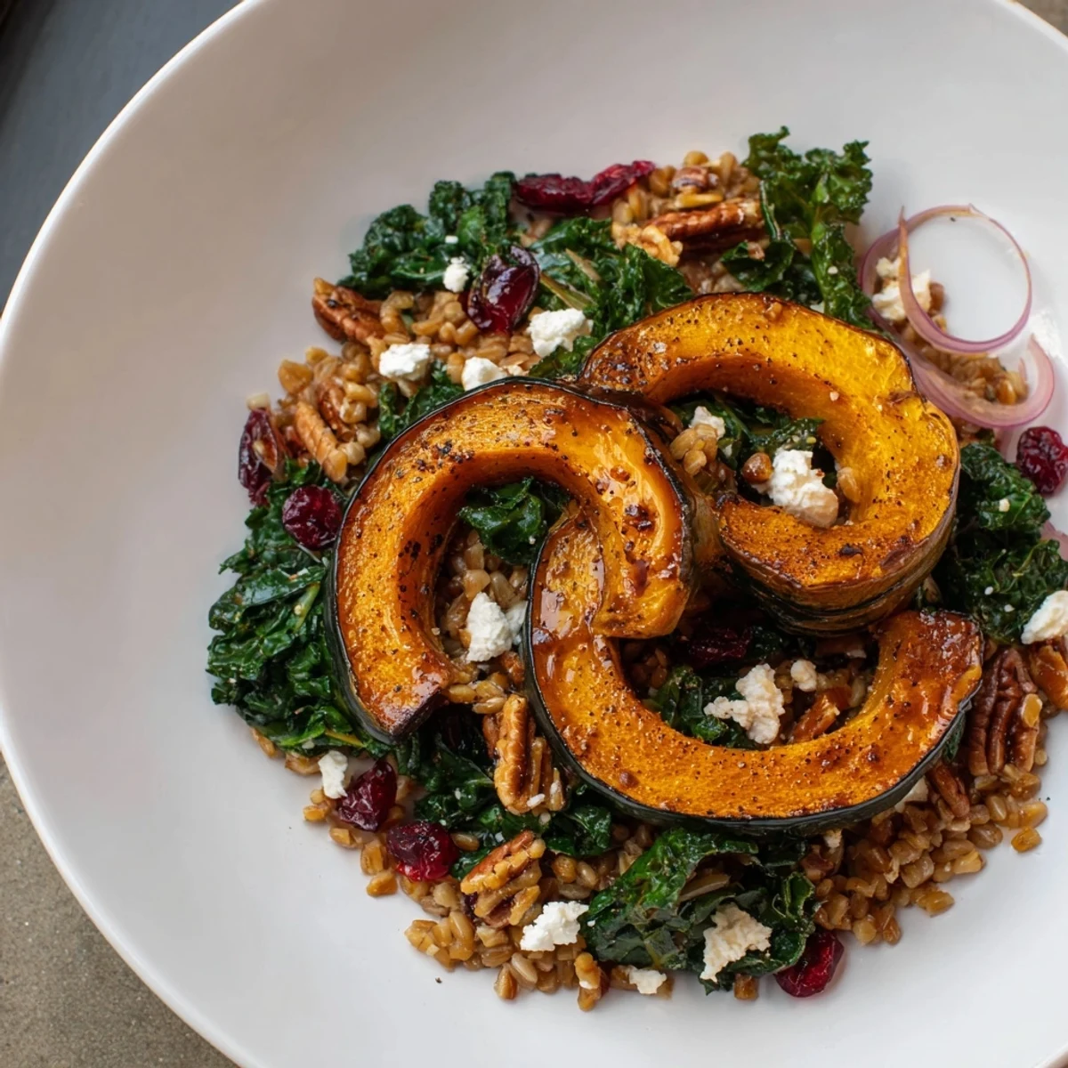 Farro Mustard Green Salad