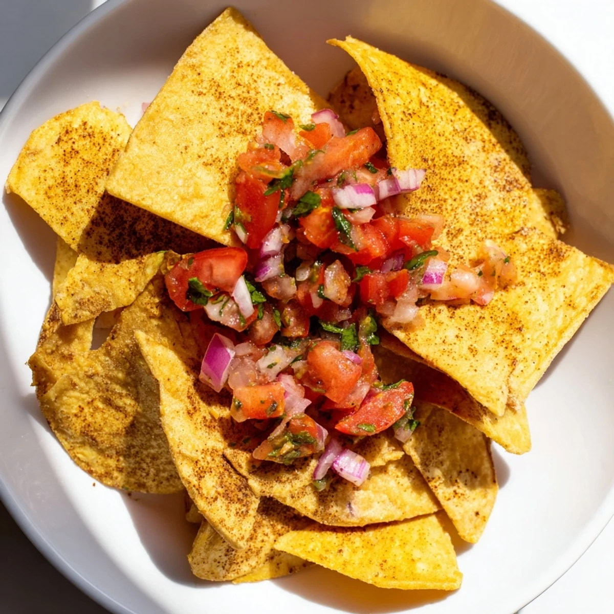 Air Fryer Tortilla Chips Salsa