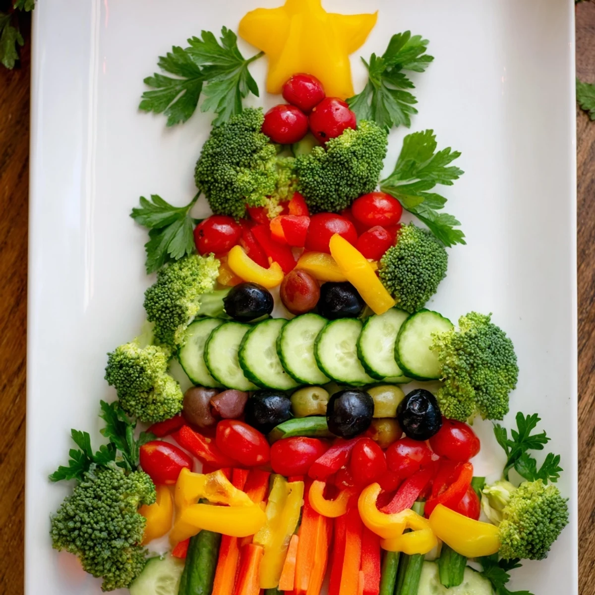 Healthy Christmas Veggie Tree