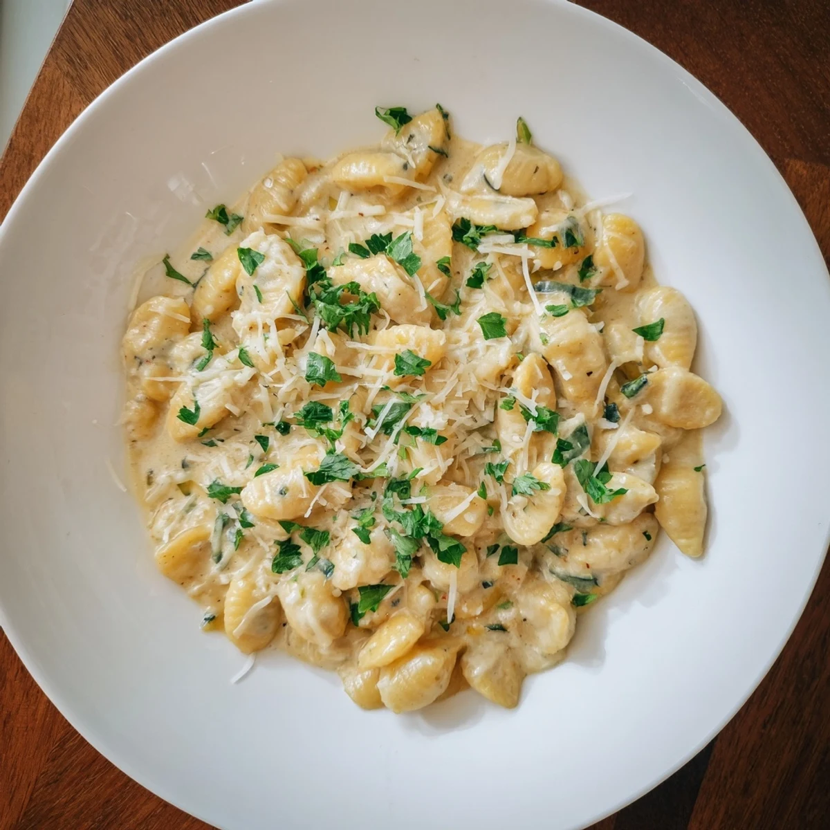 Enjoy a steaming plate of One-Pot Creamy Zucchini Ditalini, filled with vibrant zucchini and Parmesan cheese.