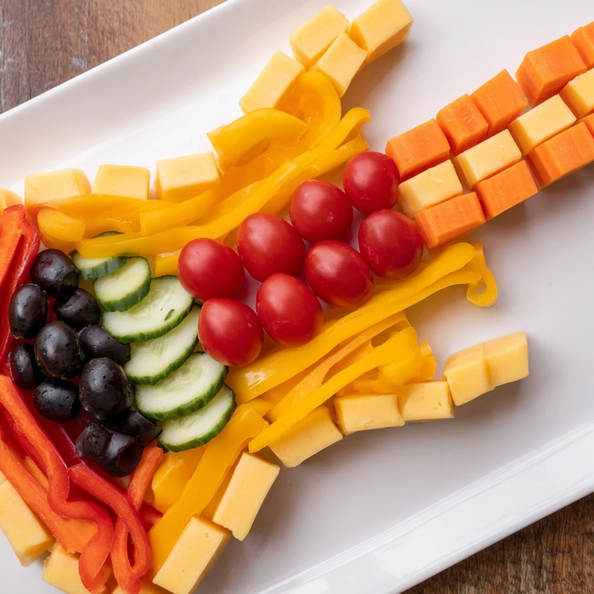 Rock Star Guitar Snack Platter, a visually exciting cheese, veggie, and dip arrangement for sharing.