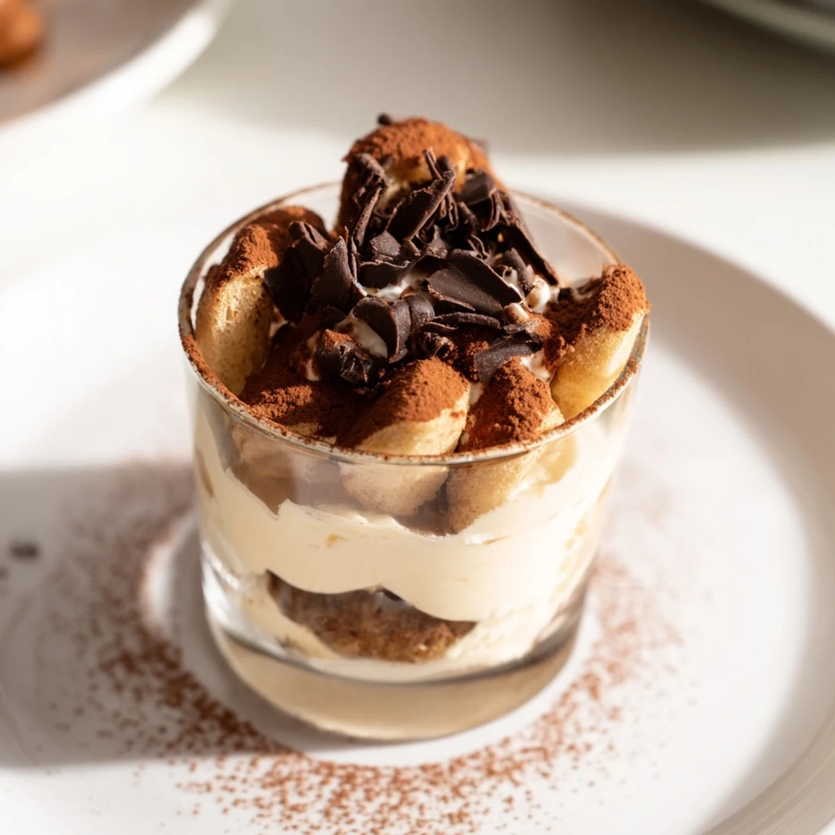 Countdown Tiramisu Shots: creamy layers in mini glasses, perfect for a decadent, easy Italian dessert.