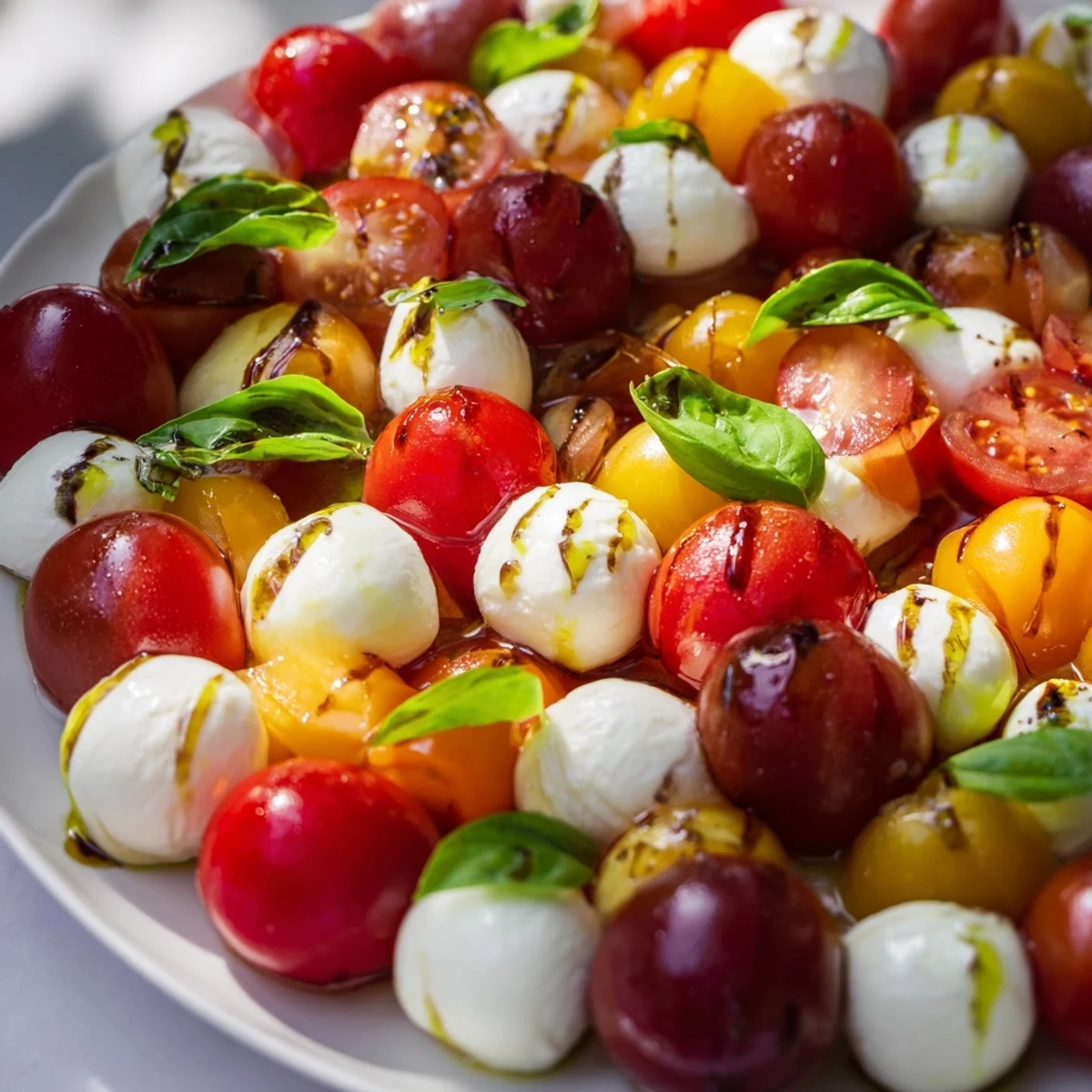 Appetizer Wreath showcases colorful cherry tomatoes, basil, and mozzarella, forming a delicious Mediterranean ring.