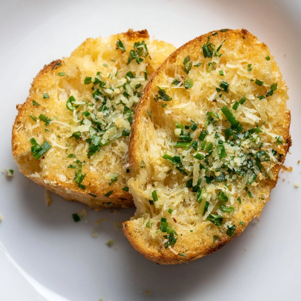 Golden-brown cloud bread savory toast drizzled with fresh herbs, ready for a delicious low carb snack.