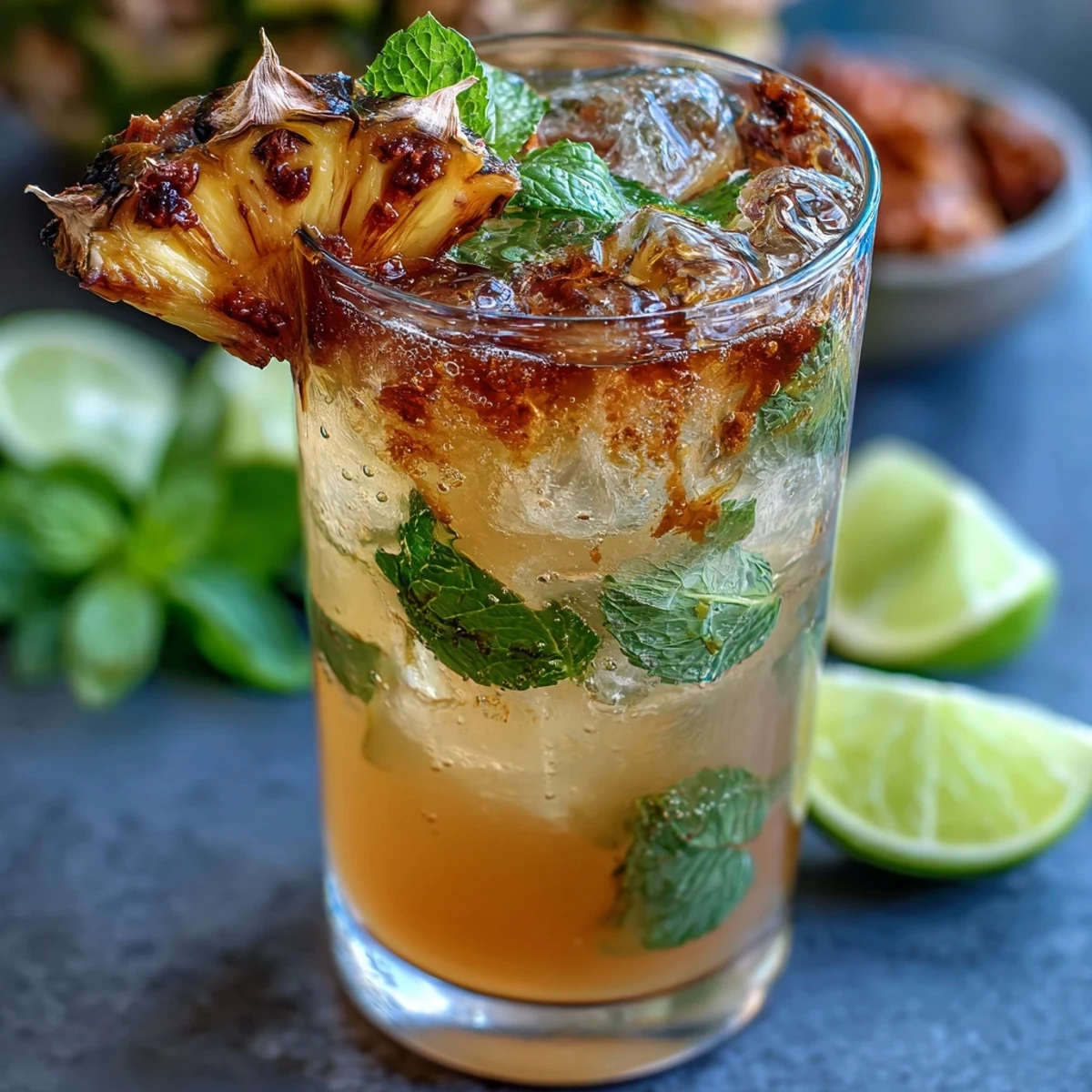Pineapple Ginger Fizz Drink