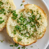 Fluffy cloud bread savory toast, textured with Parmesan, perfect alongside a warm bowl of soup.