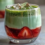 Dairy-Free Strawberry Matcha Latte