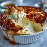 A hearty ground lamb and vegetable filling topped with creamy cauliflower mash, perfect for a cozy dinner.  