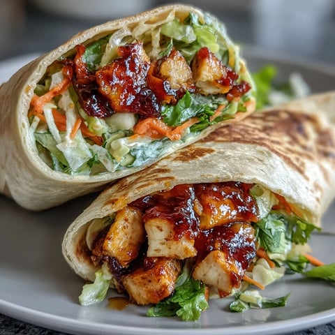 Sweet chili chicken wraps filled with tender marinated chicken, crisp vegetables, and fresh cilantro in a warm flour tortilla.  