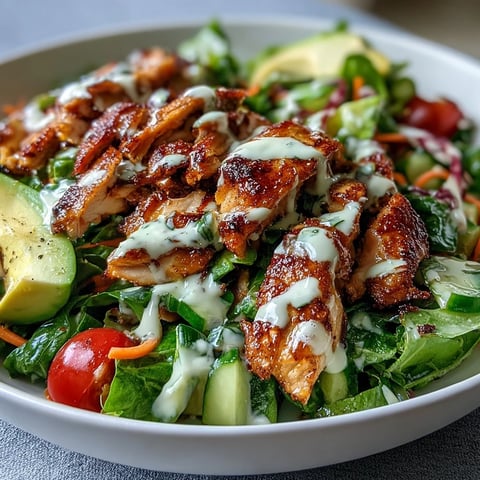 Light Chicken Shawarma Salad Bowls with Lemon Tahini Drizzle, topped with grilled spiced chicken, fresh veggies, and creamy tahini sauce in a vibrant bowl.