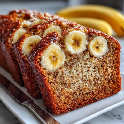 Homemade whole wheat banana bread recipe, sliced and ready to enjoy with coffee.
