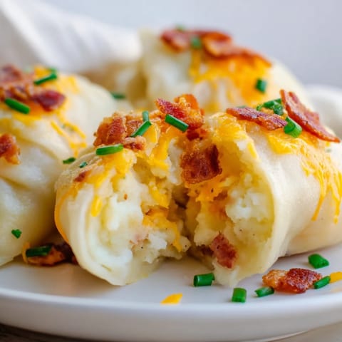 Loaded Potato Soup Dumplings