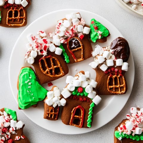 Sweet Gingerbread Village Spread