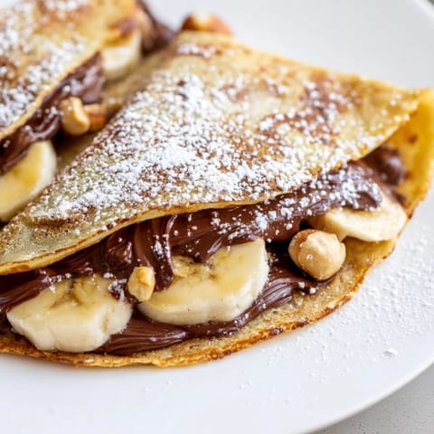 Banana Nutella Wrap Folded
