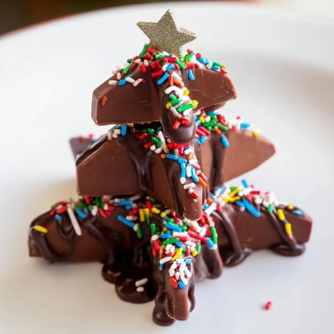 Chocolate Kinder Christmas Trees