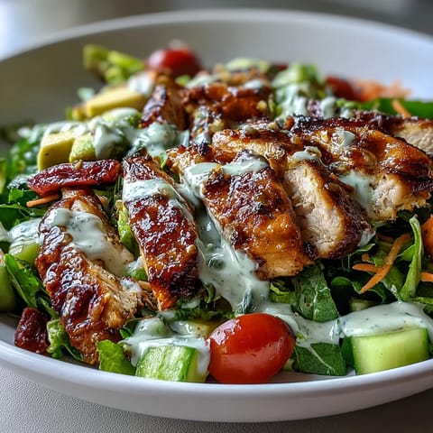 Light Chicken Shawarma Salad
