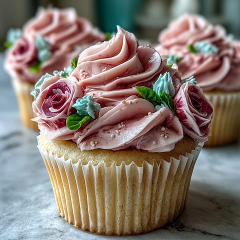 Baby in Bloom Cupcakes Buttercream
