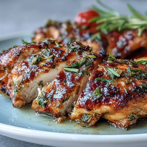Healthy Easy One-Pan Lemon Chicken and Veggie Bake with colorful bell peppers, zucchini, and broccoli, drizzled in a zesty lemon-herb marinade for a bright and nourishing dinner.