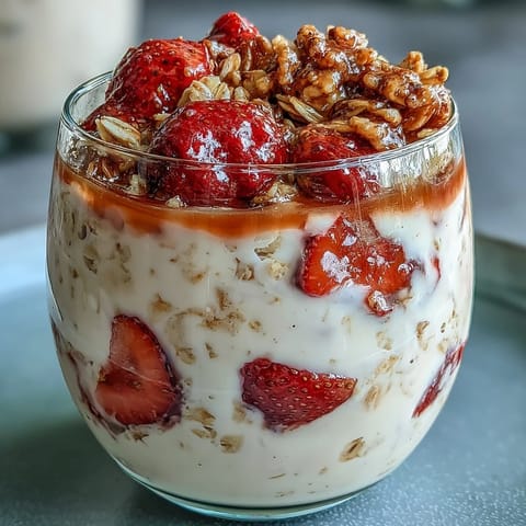 Strawberry Oats with Chia