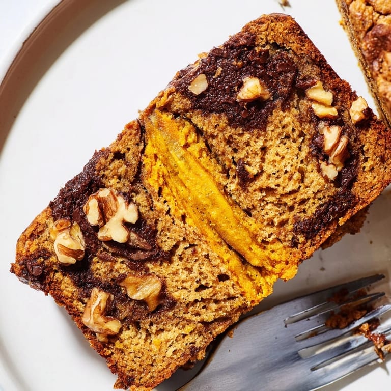 Homemade Protein Pumpkin Banana Loaf, baking in a loaf pan, smells like autumn.