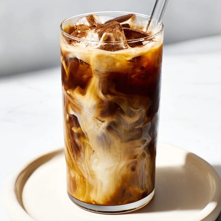 Rich and nutty tahini iced coffee blended for a refreshing summer treat.  