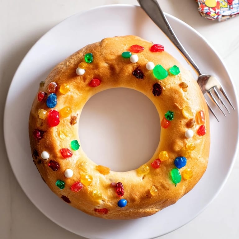 Imagine this Couronne de Roi Bijoux Sucrés: a glossy crown of sweet bread with sparkling pearl sugar!