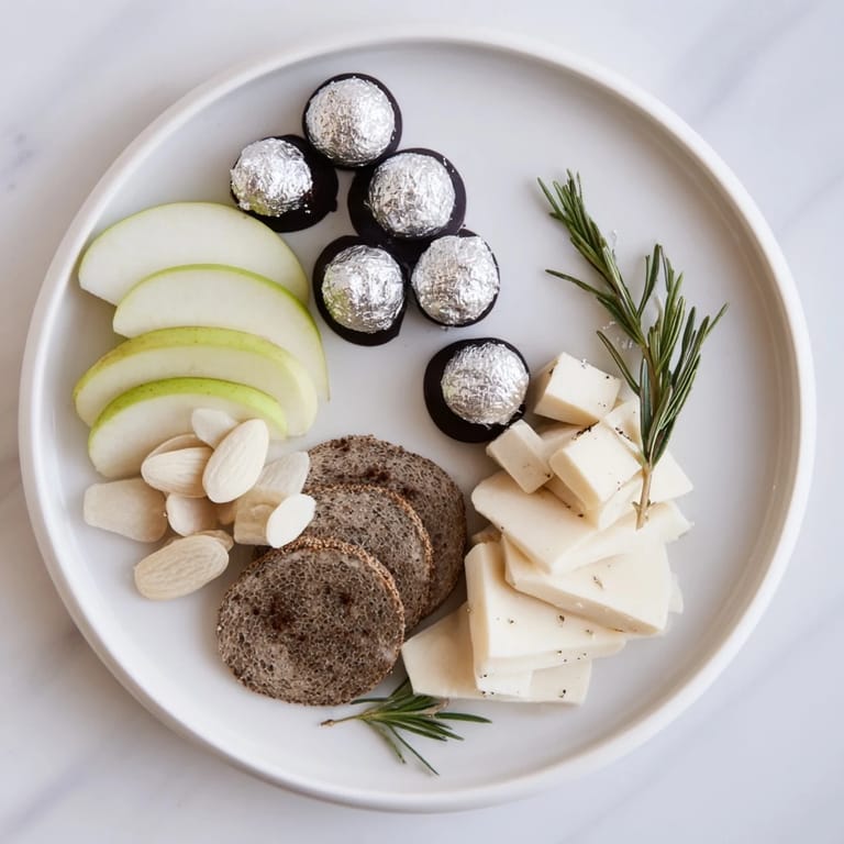 Visually stunning Silver Screen cheese board recipe, perfect for movie night with fancy, gourmet nibbles.