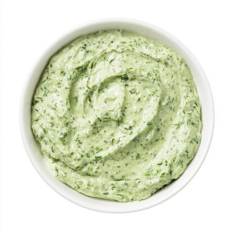 Homemade Green Goddess Dip, a delicious appetizer with fresh herbs and a tangy yogurt base.