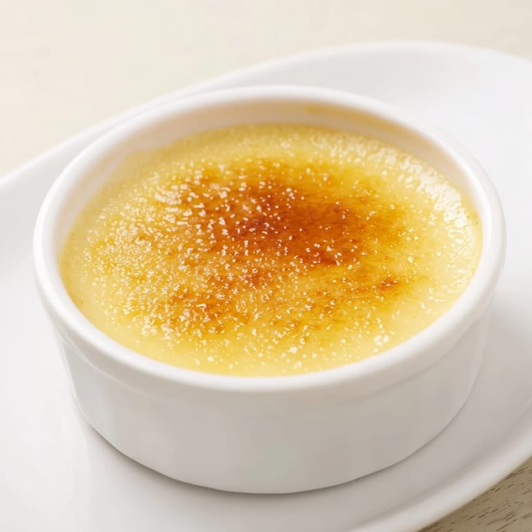 Crispy sugar crust tops this rich 3-Ingredient Crème Brûlée, a creamy, French-inspired dessert.