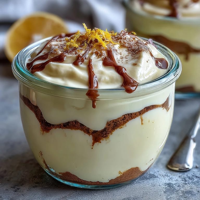 Bright and refreshing Limoncello Tiramisu Dessert Jars featuring zesty lemon cream, liqueur-dipped cookies, and delicate white chocolate garnish.