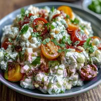 Creamy Corn Salad with Jalapeño, a vibrant summer side with sweet corn, crisp veggies, and zesty jalapeño dressing.  